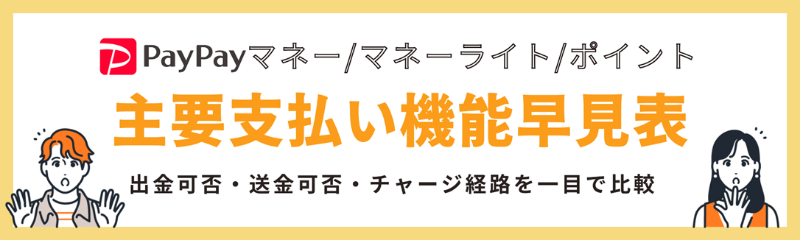 PayPayの主要支払い機能まとめ