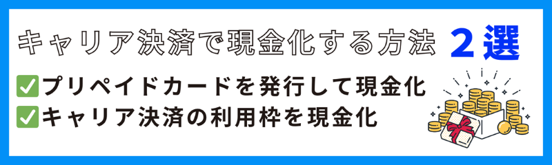 キャリア決済で現金化する方法